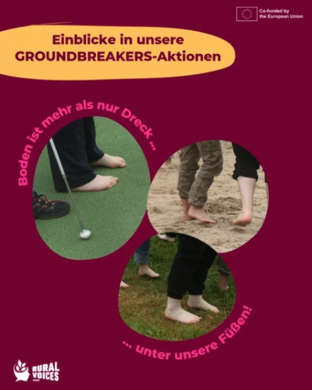 🌱Wisst ihr den Boden unter unseren Füßen zu schätzen? Wir sehen ihn oft als selbstverständlich an, dabei ist er durch intensive Landwirtschaft, Landgrabbing und die Klimakrise in Gefahr. 

💡In unserem Workshopangebot Groundbreakers werden wir für Bodenschutz aktiv und in unserer neuen Ausstellung “MEHR ALS NUR DRECK?” erfahrt ihr noch mehr zum Thema Boden und Gerechtigkeit! Kontaktiert uns, wenn ihr Interesse an unseren Angeboten habt. Wir freuen uns, mit euch ins Gespräch zu kommen!

#RuralVoices2030 #EUDEARprogramme #DEARprogramme #DEAR EUPartnerships #MehrAlsNurDreck #Boden #Klimawandel #ClimateJustice #Klimakrise #Klimagerechtigkeit #Bodenschutz #Ausstellung #Bildungsmaterial #Workshop #BNE