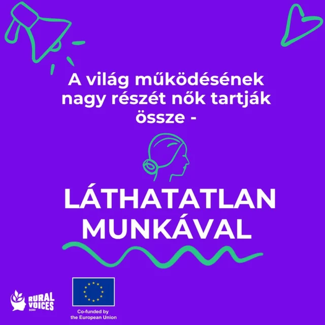 Tudtad, hogy április első keddje a Láthatatlan Munka Világnapja?

Ma azokra figyelünk, akik nap mint nap rengeteget tesznek értünk, sokszor észrevétlenül. Láthatatlan munkának hívjuk mindazt, amiért nem jár fizetés, mégis nélkülözhetetlen: a gondoskodást, a házimunkát, a szervezést, a közösségépítést. 

A KSH adatai szerint Magyarországon a nők naponta átlagosan több mint 4 órát töltenek ilyen feladatokkal, míg a férfiak körülbelül 2 órát, vagyis a terhek még mindig főleg a nőkre nehezednek. 

És ide tartoznak azok a környezetet védő apróságok is, amelyeket egyre többen végzünk: a komposztálás, szelektálás, a kiskertek gondozása.

Ezek mind értéket teremtenek, csendben, szívvel, kitartással. 
#RuralVoices2030 #euDEARprogramme